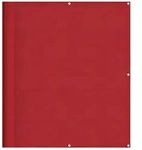 vidaXL Balkon-Sichtschutz Rot 120x800 cm 100% Polyester-Oxford