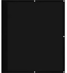 vidaXL Balkon-Sichtschutz Schwarz 120x1000 cm 100 % Polyester-Oxford