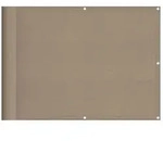 vidaXL Balkon-Sichtschutz Taupe 75x800 cm 100 % Polyester-Oxford