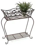 DanDiBo Blumenst&auml;nder mit Korb Blumenkasten Braun 75 cm 93980 L Pflanzenkasten