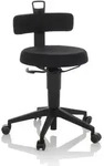 Arbeitshocker / Balancestuhl TOP WORK FLEX Stoff schwarz hjh OFFICE
