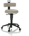 Arbeitshocker / Balancestuhl TOP WORK FLEX Stoff grau hjh OFFICE