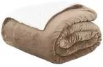 vidaXL &Uuml;berwurfdecke Kamel 220 x 240 cm Fleece