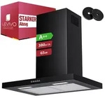 Levivo A++ Dunstabzugshaube 60cm Umluft & Abluft mit 380 m3/h Luftleistung,