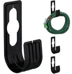 Relaxdays Schlauchhalter, 4er Set, f&uuml;r 30 m Schlauch, Schlauchhalterung f&uuml;r