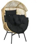 Outsunny - Rattansessel - 89L x 75B x 143H cm - sand