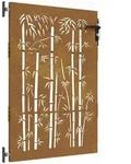 vidaXL Gartentor 85x125 cm Cortenstahl Bambus-Design
