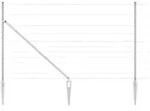 vidaXL Zaunpfosten Galvanisiert 25 x 1,4 m Stahl