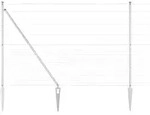 vidaXL Zaunpfosten Galvanisiert 25 x 1,6 m Stahl