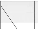 vidaXL Zaunpfosten Grau 50 x 1,5 m (12 x 12 mm Maschen) Stahl und PVC