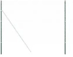 vidaXL Zaunpfosten 12 pcs Gr&uuml;n Pulverbeschichteter Stahl