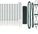 vidaXL Zaunpfosten Gr&uuml;n 25 x 0,5 m (19 x 19 mm Maschenweite) Stahl