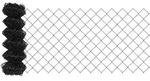 vidaXL Kettenzaun Grau 25 x 0,8 m Stahl