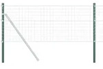 vidaXL Zaunpfosten 2 pcs Gr&uuml;n 100 cm Pulverbeschichteter Stahl