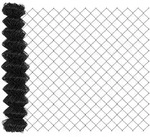 vidaXL Kettenzaun Grau 25 x 1,2 m Stahl