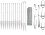 vidaXL Zaunpfosten Silber 25 x 0,8 m (13 mm Mesh) Stahl