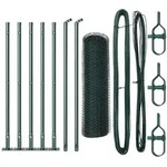 vidaXL Zaunpfosten Gr&uuml;n 10 x 0,6 m (25 mm Maschen) Stahl und PVC