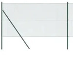 vidaXL Zaunpfosten Gr&uuml;n 10 x 1 m (12 x 12 mm Maschen ) Stahl