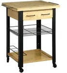 KESPER K&uuml;chenwagen 71 x 88 x 60 cm natur/schwarz