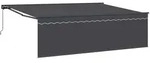 vidaXL Einziehbare Markise Anthrazit 450 x 300 cm