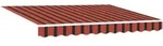 vidaXL Manuelle einziehbare Markise in Orange und Braun, 300x250 cm