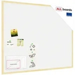 Allboards Wei&szlig; Pinnwand mit Holz Rahmen 100x80cm Korktafel Korkwand Pinnwand...