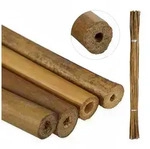 Relaxdays Pflanzst&auml;be Bambus 40er Set, 120 cm, Rankhilfe f&uuml;r Pflanzen, 10-12 mm &Oslash;,