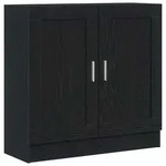 vidaXL B&uuml;cherregal Schwarze Eiche 82,5 x 30,5 x 80 cm Holzwerkstoff