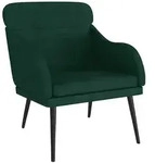 vidaXL Sessel Dunkelgr&uuml;n 63x76x80 cm Samt
