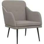 vidaXL Sessel Taupe 63x76x80 cm Stoff