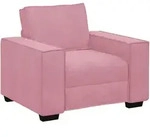 vidaXL Sessel Rosa 100x78x84 cm Samt