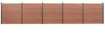 vidaXL Zaunelement-Set Braun 872x186 cm WPC