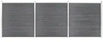 vidaXL Gartenzaun WPC 526x186 cm Grau