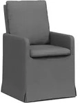 vidaXL Esszimmerst&uuml;hle 2 pcs Dunkelgrau 57 x 67 x 98 cm Stoff