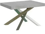 Itamoby Ausziehtisch 140/400x90 cm Volantis Beton Beine mehrfarbig 4/A