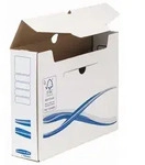 Bankers Box Archivschachtel Basic 4460102 A4+ 80mm ws/bl 25 St./Pack.