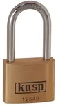 Messingschloss Premium, 40 mm, hoher B&uuml;gel, gleichschlie&szlig;end