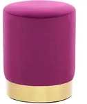 vidaXL Hocker Lila und Golden Samt