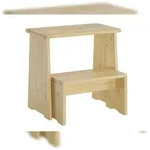 Erst-Holz Stufenhocker Klapphocker Tritthocker klappbar Kiefer natur oder wei&szlig;
