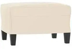 vidaXL Fu&szlig;hocker Beige 60x50x41 cm Mikrofasergewebe
