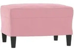 vidaXL Fu&szlig;hocker Rosa 60x50x41 cm Samt