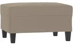 vidaXL Fu&szlig;hocker Taupe 70x55x41 cm Mikrofasergewebe