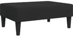 vidaXL Fu&szlig;hocker Schwarz 77x55x31 cm Samt