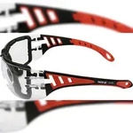 TRIZERATOP Schutzbrille mit klarem Visier und elastischem Band
