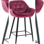 CLP Barhocker Gibson Samt Sitzh&ouml;he 76 cm lila