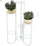 DanDiBo Blumentreppe Metall Wei&szlig; 93922 Pflanzenentreppe 101 cm Blumenregal
