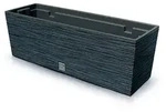 Prosperplast - Anthrazitfarbener Blumentopf mit Reservoir, FURU-Kollektion - 58 x 18