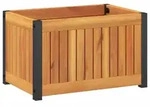 vidaXL Pflanzk&uuml;bel 45x30x27,5 cm Massivholz Akazie und Stahl