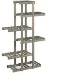 Relaxdays Blumenregal Holz, Blumentreppe 5-stufig, Pflanzenregal Innen,