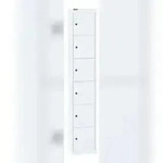Bisley Schlie&szlig;fachschrank Office, 1 Abteil, 6 F&auml;cher, Farbe verkehrswei&szlig;, Ma&szlig;e